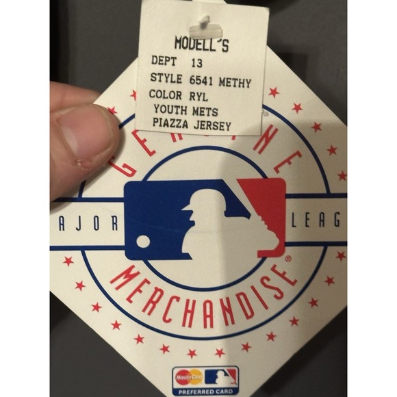 Vtg 90s New York Mets MLB‎ Baseball Jersey #31 Mike Piazza Majestic Youth M NWT - Picture 6 of 14